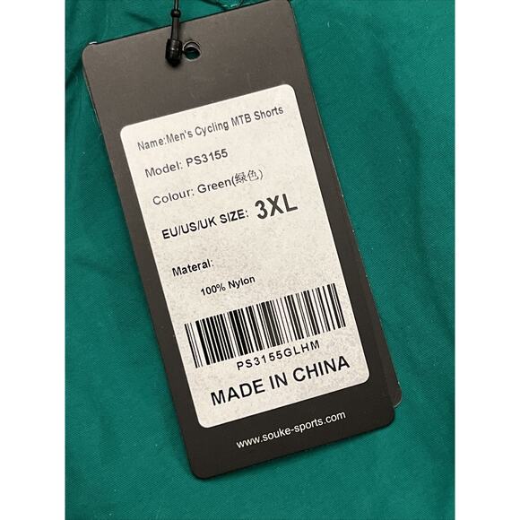 NWT Souke Sports Mens Cargo Shorts 3XL Green Breathable Quick Drying Lightweight - Picture 4 of 8